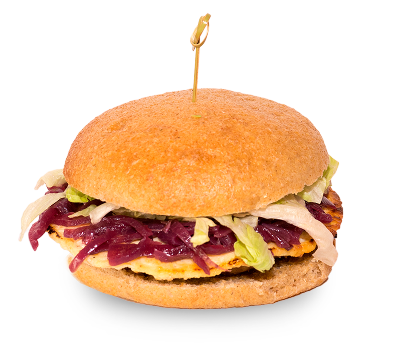 Circle, panino con Hamburger di bovino e suino, olio, ricotta fresca, cipolla in agrodolce e lattuga. Circle, panino con Hamburger di bovino e suino, olio, ricotta fresca, cipolla in agrodolce e lattuga.