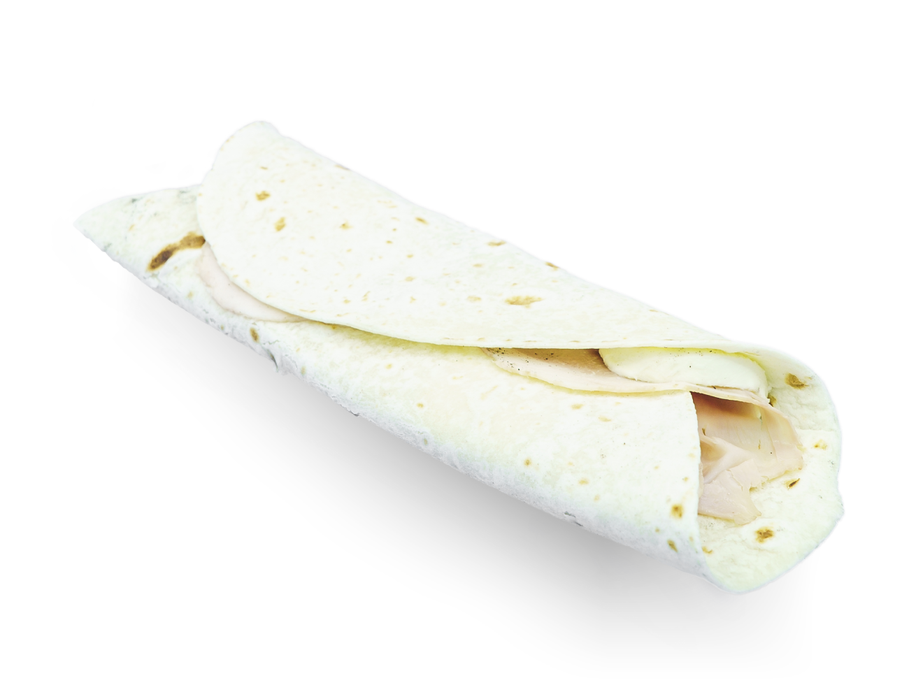 Piadina con cotto e mozzarella. Piadina con cotto e mozzarella.