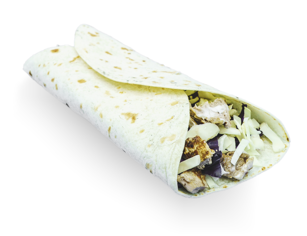 Piadina con verza rossa, verza verde, yogurt, succo di limone, pulled pork. Piadina con verza rossa, verza verde, yogurt, succo di limone, pulled pork.